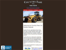 Tablet Screenshot of countryfareinc.com