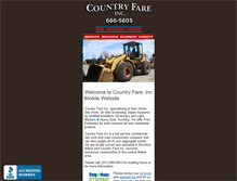 Tablet Screenshot of m.countryfareinc.com